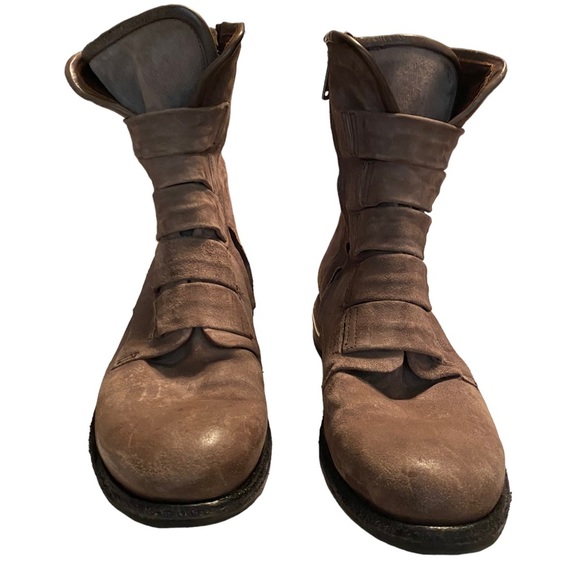 A.S. 98 Traver Tobacco Suede Leather Ankle Bootie Boots Size 38 - Picture 3 of 16